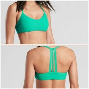 NWT Athleta Bikini Top Cloudbreak Rib Strappy